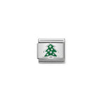 Nomination, Composable Link, Christmas Tree in Silver Charm