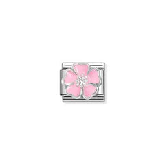 Nomination Pink Flower Charm