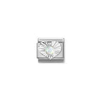 Nomination Composable Link silver Heart White Opal Charm