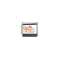 Nomination Composable Link Artist’s Palette rose gold Charm