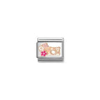Nomination Composable Link Camera rose gold Charm