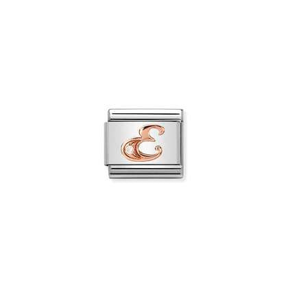 Nomination Letter Charms A-Z In Rose Gold