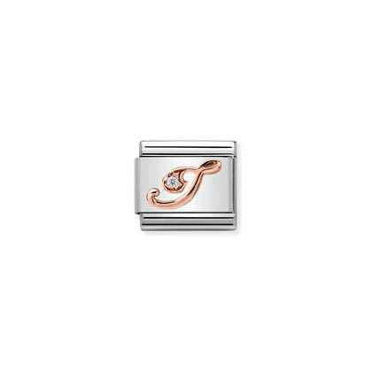 Nomination Letter Charms A-Z In Rose Gold