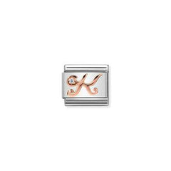 Nomination Letter Charms A-Z In Rose Gold