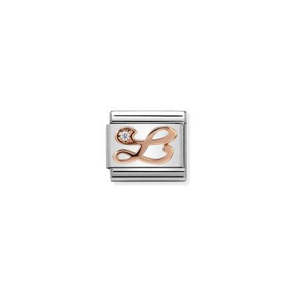 Nomination Letter Charms A-Z In Rose Gold