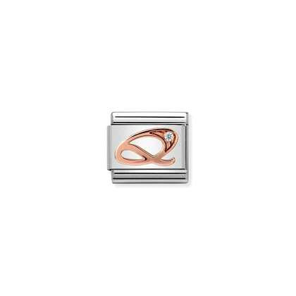 Nomination Letter Charms A-Z In Rose Gold