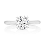 Platinum 1.50ct Certified Brilliant Cut Lab Grown Diamond Engagement Ring