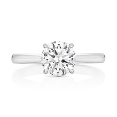 Platinum 1.50ct Certified Brilliant Cut Lab Grown Diamond Engagement Ring