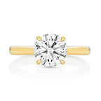 9ct Yellow Gold 4.00ct Certified Lab-Grown Diamond Solitaire Ring