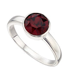 January Sterling Silver Birthstone Ring