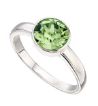 August Sterling Silver Birthstone Ring