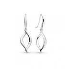 Kit Heath Silver Entwine Twine Twist Drop Earrings