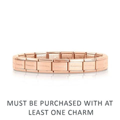 Nomination Rose Gold Classic Starter Charm Bracelet.