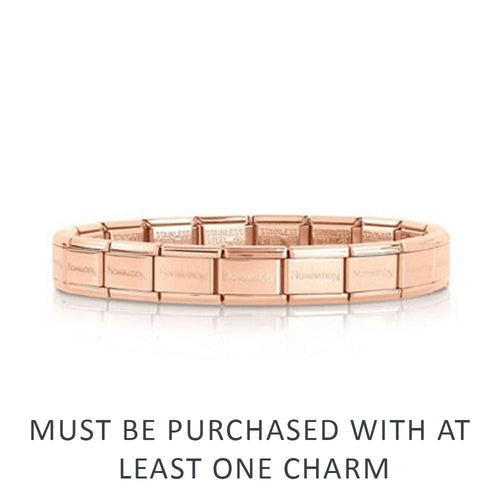 Nomination Rose Gold Classic Starter Charm Bracelet.