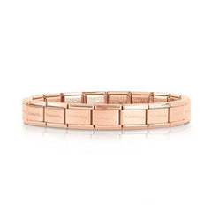 Nomination Rose Gold Classic Starter Charm Bracelet.