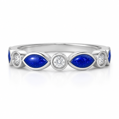 9ct White Gold Ashes  Memorial Ring