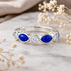 9ct White Gold Ashes  Memorial Ring