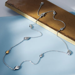 Kit Heath Coast Pebble Golden Station Necklace