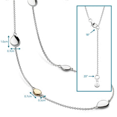 Kit Heath Coast Pebble Golden Station Necklace