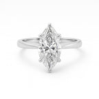9ct White Gold 2.00ct Certified Marquise-Cut Lab-Grown Diamond Ring1