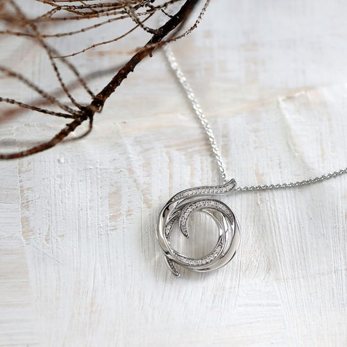 Kit Heath Entwine Helix Wrap Pavé Necklace