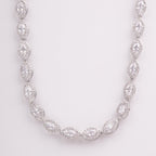 Carina Marquise Halo Crystal Bridal Necklace