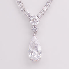 Dolores Teardrop Crystals Earring & Necklace Set