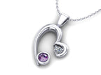 9ct White Gold Ashes Memorial Heart Pendant
