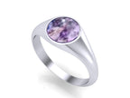 9ct White Gold Ashes Memorial Ring