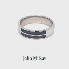 Gents 9ct yellow gold Ashes to glass cremation Ring