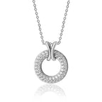 Silver & Co London Sterling Silver Open Circle Necklace