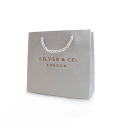 Silver & Co London Sterling Silver Yellow Cubic Zirconium Halo Pendant