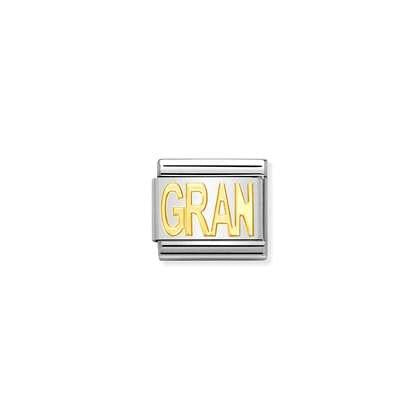Nomination Composable Link GRAN in bonded yellow gold charm