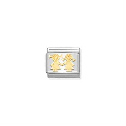 Nomination Composable Link gold Sisters Charm
