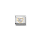 Nomination Glitter Heart Charm
