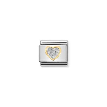 Nomination Glitter Heart Charm