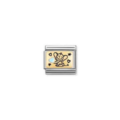 Nomination Light Blue Elephant Charm