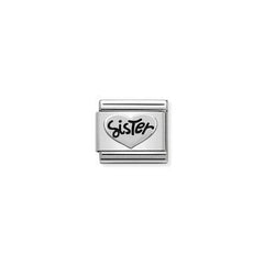 Nomination Silver Sister Heart Charm