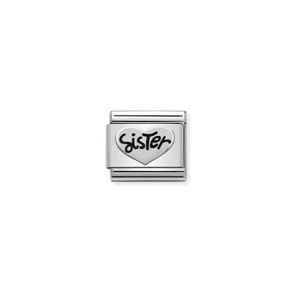 Nomination Silver Sister Heart Charm