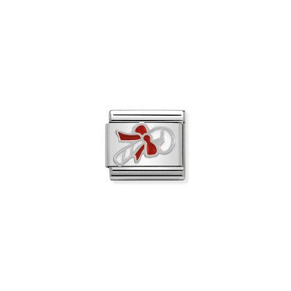 Nomination, Composable Link, Candy Cane in Silver Charm