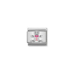 Nomination, Composable Link, Gingerbread Man in Enamel Charm