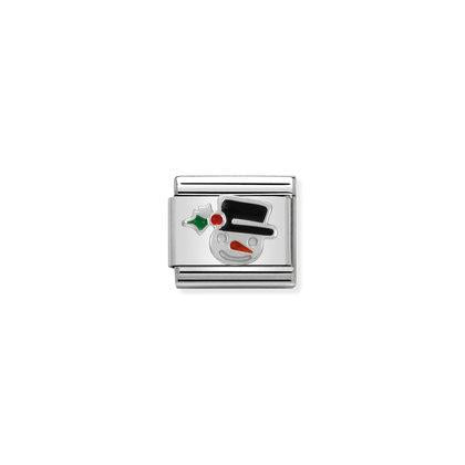 Nomination, Composable Link, Snowman Face in Silver Charm