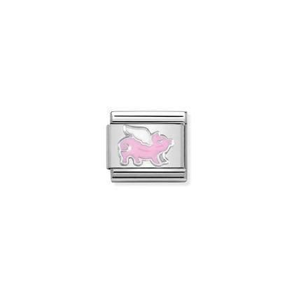 Nomination Flying Pig Charm