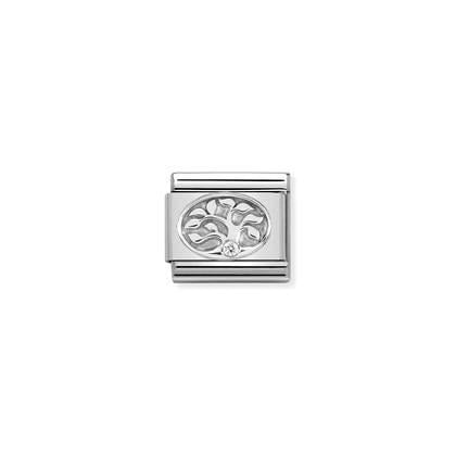 Nomination Tree of Life with Zirconia Charm