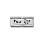Nomination Composable Double Link Son Charm