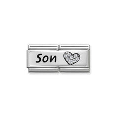 Nomination Composable Double Link Son Charm