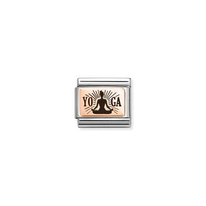 Nomination Yoga Lotus Pose Charm