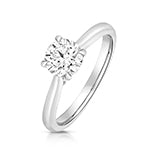 Brilliant Cut Certified 1.00ct Lab-Grown Diamond Ring