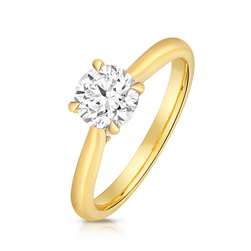 9ct Yellow Gold 1.00ct Lab-Grown Diamond Solitaire Ring