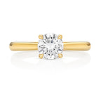 9ct Yellow Gold 1.50ct Certified Lab-Grown Diamond Solitaire Ring